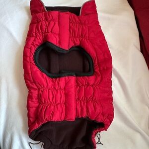 Red Quilted Pet Jacket